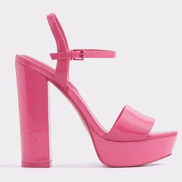 hot pink platform sandals